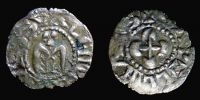 1150-1250 AD., France, Valence, anonymous bishops, Denier, Poey d'Avant 4690.