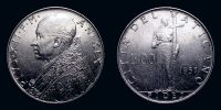 1957 AD., Vatican, Pius XII, Rome mint, 100 Lire, KM 55.
