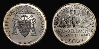1978 AD., Vatican, Sede Vacante, Rome mint, 500 Lire, KM 140. 