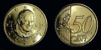 2010 AD., Vatican, Benedict XVI, Rome mint, 50 Euro Cent, KM 387.