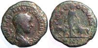 Viminacium in Moesia Superior, 240-241 AD., Gordian III., Sestertius, Martin 1' 12' 4.