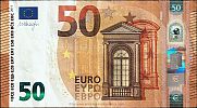 European Union, European Central Bank, Pick 23w. 50 Euro, 2017 AD., Printer: Giesecke & Devrient, Leipzig, Germany, W008G4-WB0295108236 Obverse 