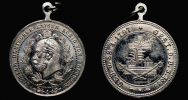 1888 AD., German Empire, tin medal on the death of Wilhelm I, by G. Beyenbach, Wiesbaden. 