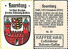1927-1939 AD., Germany, Weimar Republic, Kaffee Hag, German arms series, Lauenburg in der preussischen Provinz Schleswig-Holstein. 