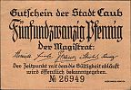 1920 AD., Germany, Weimar Republic, Caub (town), Notgeld, currency issue, 10 Pfennig, Grabowski C10.1c. 26949 Obverse 