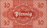 1919 AD., Germany, Weimar Republic, RÃ¼desheim (Rheingaukreis), Notgeld, currency issue, 10 Pfennig, Grabowski R28.3. 057404 Reverse 