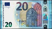European Union, European Central Bank, Pick 22x. 20 Euro, 2015 AD., Printer: Giesecke & Devrient, Munich, Germany, X001G5-XZ0047351819 Obverse 