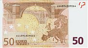 European Union, European Central Bank, Pick 11x.1. 50 Euro, 2009 AD., Printer: Giesecke & Devrient (Germany â€“ Munich/Leipzig), X44894809064-P020B4 Reverse