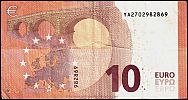 European Union, European Central Bank, Pick 21y. 10 Euro, 2014 AD., Printer: Bank of Greece, Athens, Greece, Y005E3-YA2702982869 Reverse 