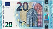 European Union, European Central Bank, Pick 22z. 20 Euro, 2015 AD., Printer: Banque Nationale de Belgique, Brussels, Belgium, Z002C5-ZC0279690242 Obverse 