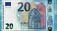 European Union, European Central Bank, Pick 22z. 20 Euro, 2015 AD., Printer: Banque Nationale de Belgique, Brussels, Belgium, Z020D2-ZC3385550921 Obverse 