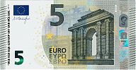 European Union, European Central Bank, Pick 20z. 5 Euro, 2013 AD. Printer: Banque Nationale de Belgique, Brussels, Belgium, Z020G4-ZD2611203151 Obverse 