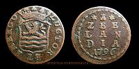 1796 AD., Batavian Republic, Zeeland, Middelburg mint, Duit, V. 96.6. 