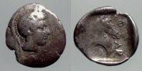Pharsalos in Thessalia, 480-400 BC., Hemidrachm, BMC 2.