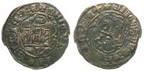 1390-1406 AD., Spain, Castilia and Leon, Enrique III., Burgos mint, Blanca, CaÃ½on 1409.