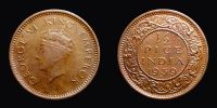 India, British India, 1939 AD., George VI, Bombay mint, Â½ Pice, KM 528.