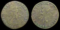 1554, France, Brass Jeton, struck under Henri II. Feuardent 11579.