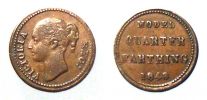 1848 AD., Great Britain, Model Quarter Farthing, bronze medal.