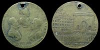 1814 AD., German States, the allied forces occupying Paris, medal by Johann Thomas Stettner, medalist. Nuremberg..