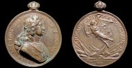 1910 AD., Spain, second centennial of the battle of Villaviciosa, Bronze Medal.