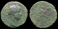 125-128 AD., Hadrian, Rome mint, As, RIC 669d.