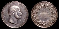 1861-1872 AD., German States, Prussia, Wilhelm I, shooting price medal by C. Pfeuffer, silver.