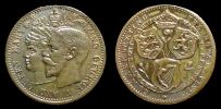 1910-1936 AD., Great Britain, Bronze medal on the royal visit of king George V and queen Mary.