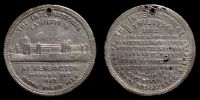 1862 AD., Great Britain, London, South Kensington International Exhibition 1862, white metal medal, by G. Dowler.