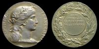 1870-1930, France, Silver Price medal of the Minister of war, graveur: Daniel Dupuis and Henri Dubois.