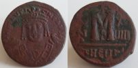 599/600 Theoupolis Follis XUIII 3. Offizin, MIBE 96, Sear 533, Sommer 7.63