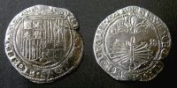 1506-1566 AD., Spain, in the name of Fernando V and Isabella, Sevilla mint, 1 Real, Cayón 2556 ff. 